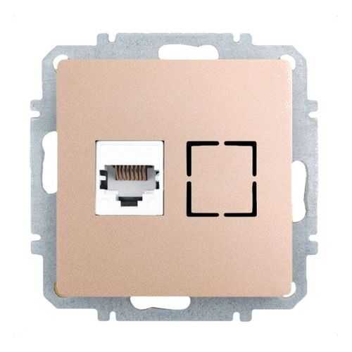 Розетка Еthernet RJ-45 Zakru CLASICO (Золото)