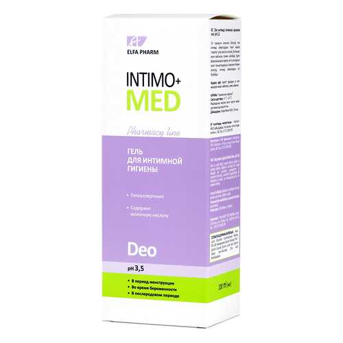 Гель для интимной гигиены Intimo+Med Deo 200 мл