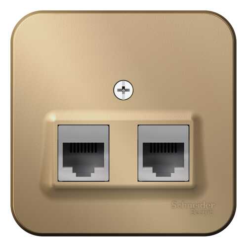 SE Blanca наруж Титан Розетка 2-ая ТЛФ/КОМП, RJ45+RJ11, кат.5E, изолир. пластина
