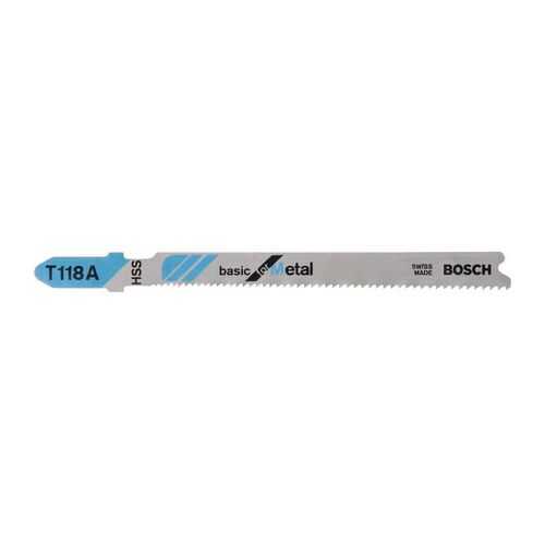 Набор пилок для лобзика Bosch T 118 А, HSS 2608631507