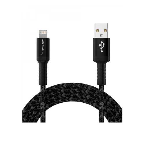 Кабель Amazingthing SupremeLink MFi Bullet Shield USB-iP Black 2.2m 3A