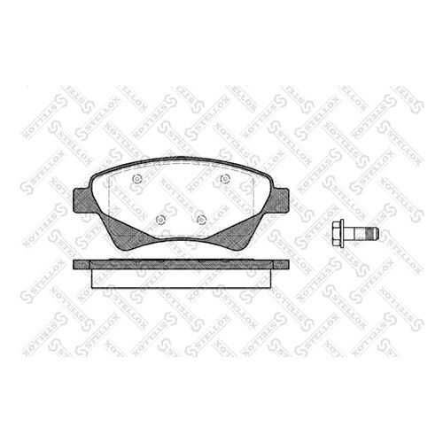 Комплект тормозных дисковых колодок Stellox 987 020-SX