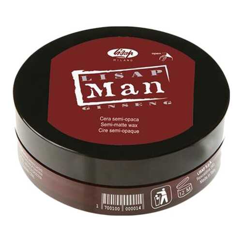 Воск для укладки волос Lisap Milano Man Semi-Matte Wax Матирующий, 100 мл