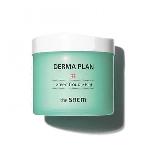Спонж косметический Derma Plan Green Trouble Pad