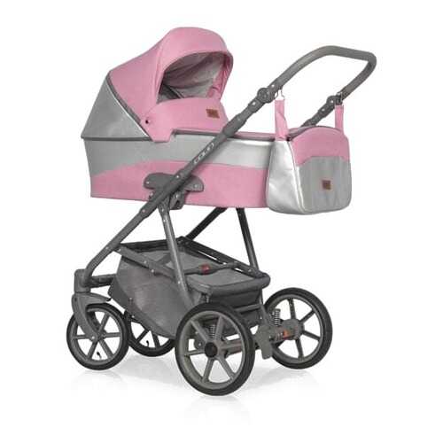 Коляска 2 в 1 Riko Basic Colin 01 серый-розовый