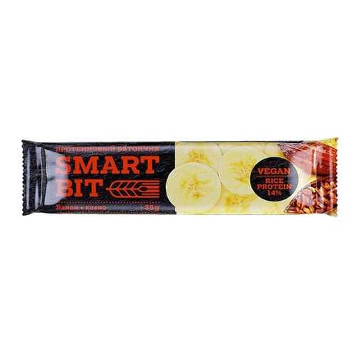 Батончик SmartBit фруктово-ореховый банан какао с рисовым протеином