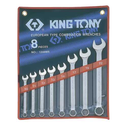 Набор комбинированных ключей KING TONY 10-22 мм 8 предметов 1208MR