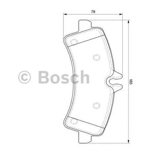 Комплект тормозных колодок Bosch 0986494122