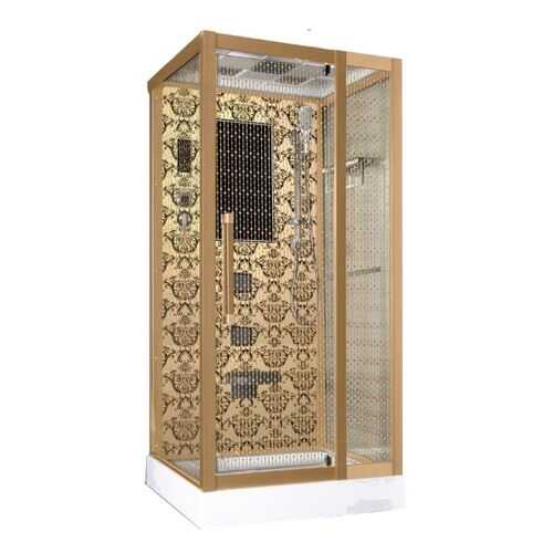 Душевая кабина Niagara Lux NG-7714G 100x90x215, золото с узором
