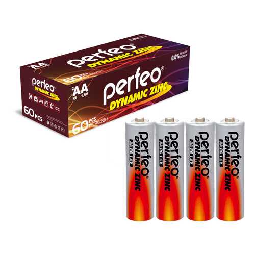 Батарейка Perfeo R6/4SH Dynamic Zinc 60 шт