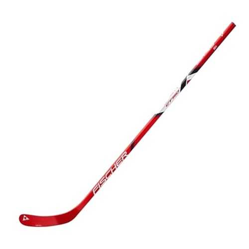 Хоккейная клюшка Fischer СT150 YTH Clear, 114 см, красная, левая
