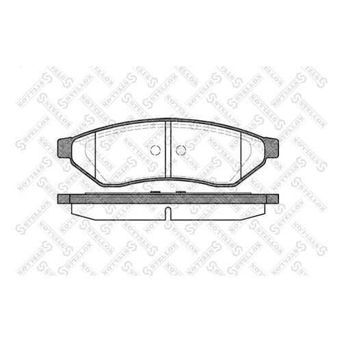 Комплект тормозных дисковых колодок Stellox 1060 000-SX