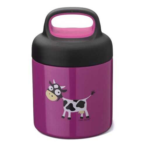 Термос для еды LunchJar™ Cow 0.3л фиолетовый, Carl Oscar