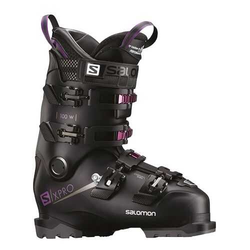 Горнолыжные ботинки Salomon X Pro 100 W 2019, black/purple, 27.5