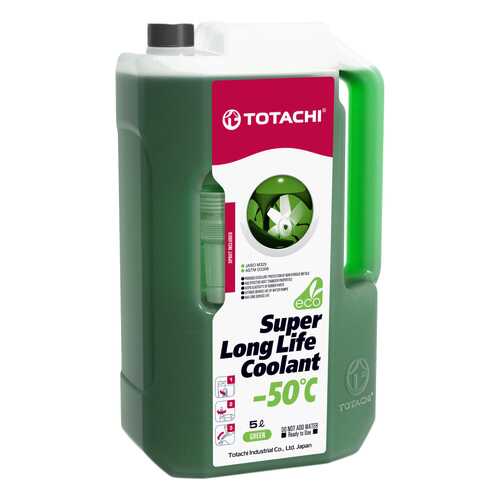 Охлаждающая жидкость TOTACHI SUPER LLC GREEN -50C 5л.