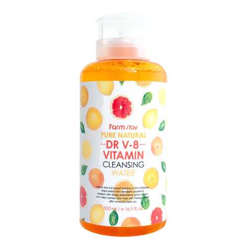 Средство для снятия макияжа FarmStay Pure Natural Cleansing Water Vitamin 500 мл
