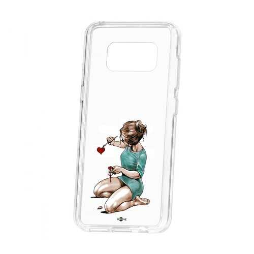 Чехол Kruche Samsung Galaxy S8 Print Рисуя любовь