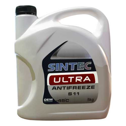 Антифриз Sintec Малиново-красный Готовый антифриз 5кг 800524