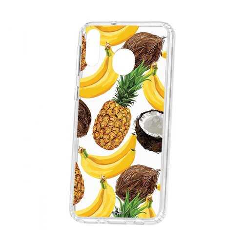Чехол Kruche Samsung Galaxy M20 Print Тропический микс