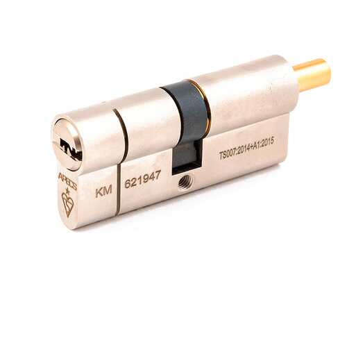 Цилиндровый механизм Apecs N6 шток-ключ 35-35 (70мм) Ni (5key) шток L=15мм ф=8мм
