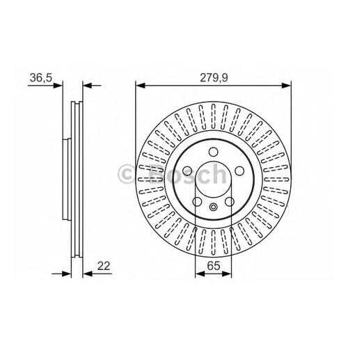 Тормозной диск Bosch 0986479R68