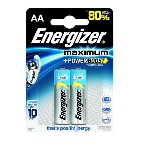 Батарейка Energizer Maximum 2 шт