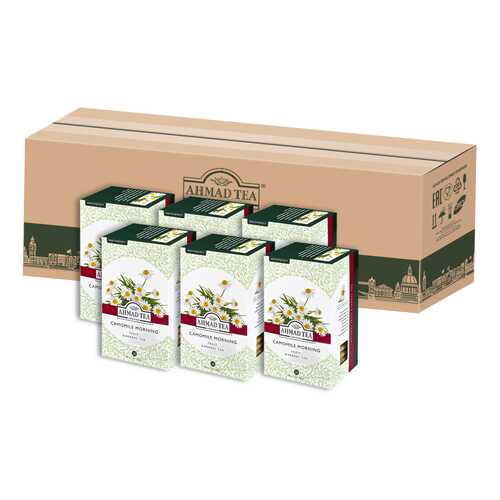 Травяной чай Ahmad Tea ромашка-лимонный сорго Камомайл монинг в пакетиках 20х1,5г - 6 штук