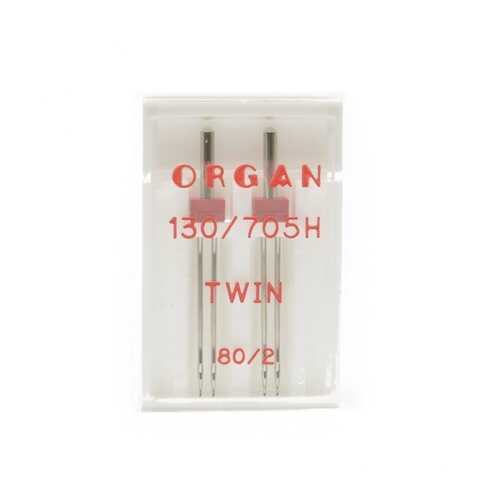 Иглы Organ двойные №80/2 для БШМ упак,2 игла