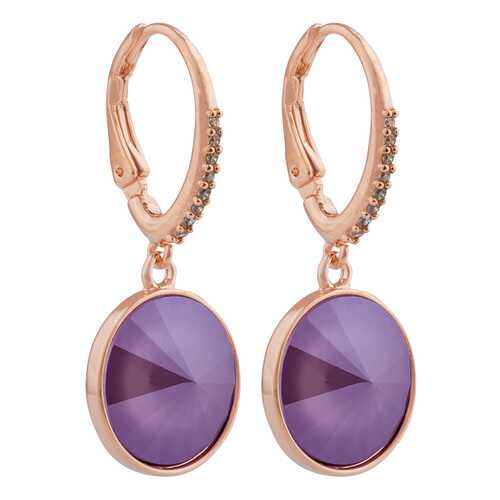 Серьги женские Fiore Luna A1709.10 фиолетовые/золотистые