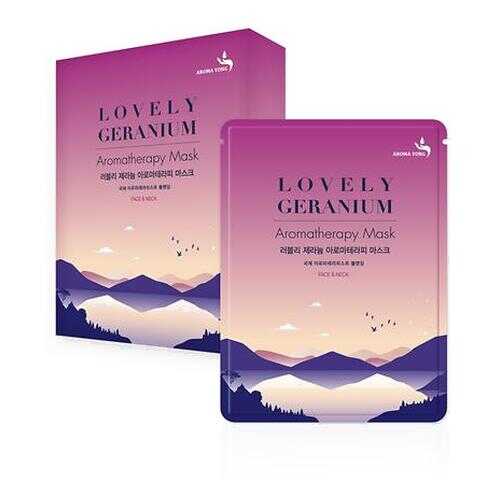 Маска Восхитительная ГЕРАНИЯ Aroma Yong Lovely Geranium Aromatherapy Mask 27гр
