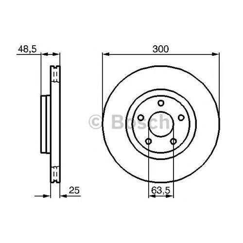 Тормозной диск Bosch 0986479171