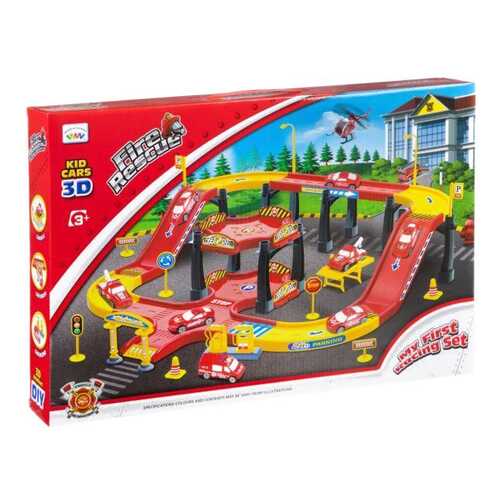 Игровой набор Fire Truck - Станция c машинками и вертолетом