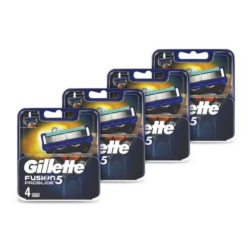 Годовой запас сменных кассет для бритья Gillette Fusion5 ProGlide, 4*4 (16 шт)