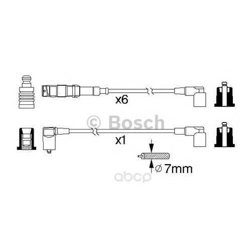 Комплект высоковольтных проводов Bosch 0986356332
