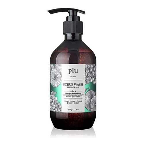 Скраб-гель для душа Lime Grape, Plu, 500 г
