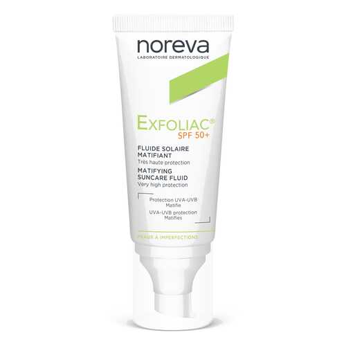 Солнцезащитное средство Noreva Exfoliac Matifying suncare fluid 40 мл