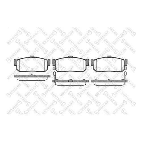 Комплект тормозных дисковых колодок Stellox 377 012-SX