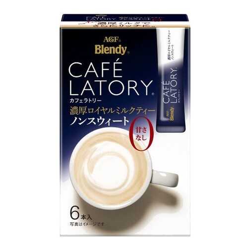 Чай черный AGF Cafe Latory Бленди крепкий с молоком без сахара 6 шт