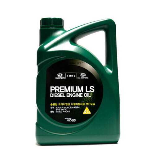 Масло моторное полусинтетическое HYUNDAI/KIA Premium LS Diesel 5W-30 4л 05200-00411