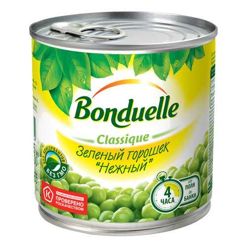 Горошек Bonduelle зелёный консервированный 400 г Россия