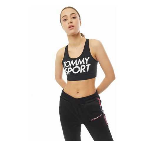 Топ женский Tommy Sport S10S100344 BEH черный XS