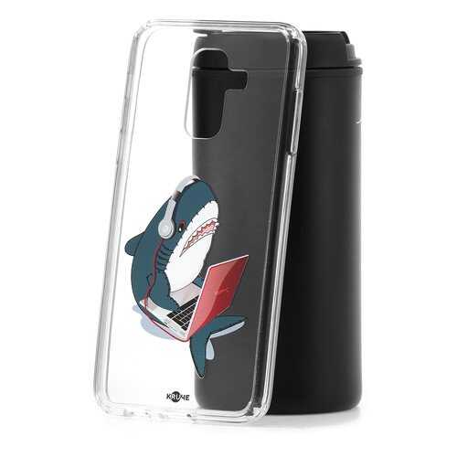 Чехол Samsung Galaxy A6 Plus (2018) A605f Kruche Print Акула