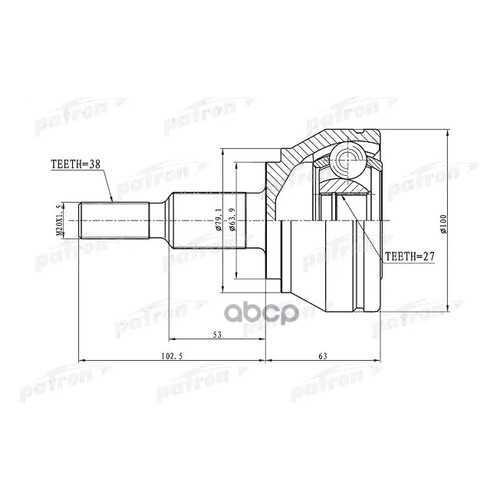ШРУС PATRON PCV1633