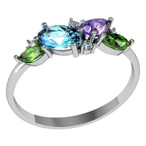 Кольцо женское ПРИВОЛЖСКИЙ ЮВЕЛИР 261019-MIX6 р.16.5