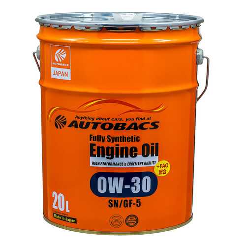 Моторное масло AUTOBACS ENGINE OIL FS 0W30 SN/GF-5+PAO (20л)