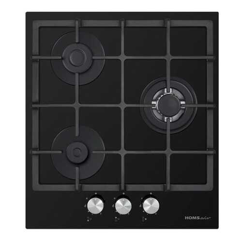 Встраиваемая газовая панель HOMSair HGG433TGCBK Black