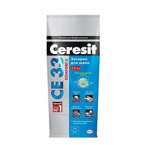 Затирка CERESIT СЕ 33 S №40 жасмин 2кг д/швов 2-5мм