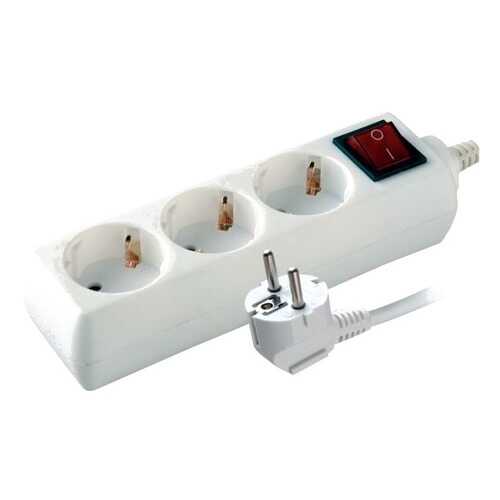 Удлинитель Volsten S 3x3-ZDV, 3 розетки, 3 м, White