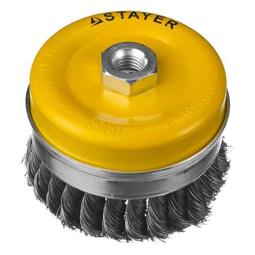 Чашечная кордщетка для угловых шлифмашин Stayer 35137-100