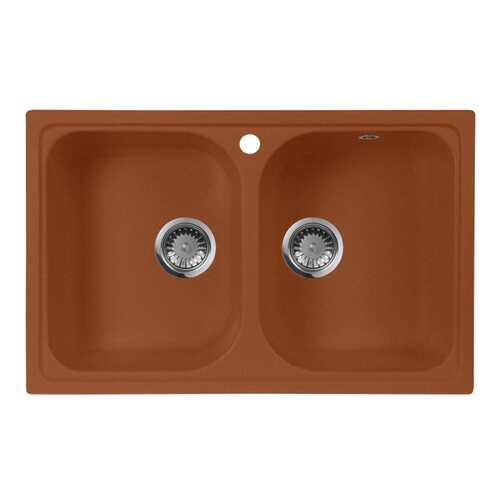 Мойка для кухни гранитная AquaGranitEx m-15 терракотовый